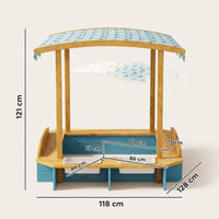 Montessori Sandbox with a Roof